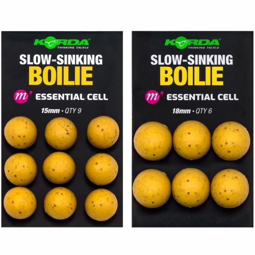 Korda Plastic Wafter Slow-Sinking Boilie Essential Cell