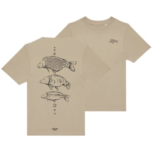 Giants Fishing Tričko Detské Tri Kapri Béžoé