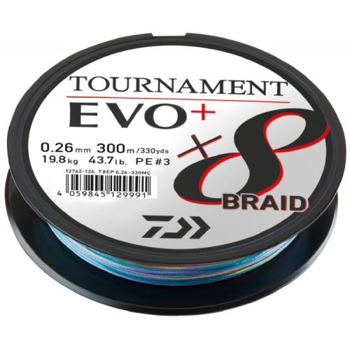 Daiwa Splietaná Šnúra EVO+ Multi Color 300 m