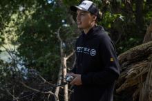 Sportex Rybárska Mikina s Kapucňou Čierna (2)