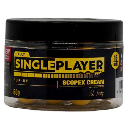 Singleplayer Plávajúce Boilies Pop-Up Boilies Scopex Cream 50 g