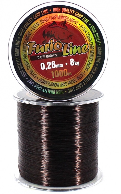 Zfish vlasec furio line hnedý 1000 m-priemer 0,28 mm / nosnosť 9,5 kg