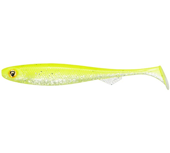 Fox rage gumová nástraha slick shads ultra uv chartreuse ayu - 11 cm