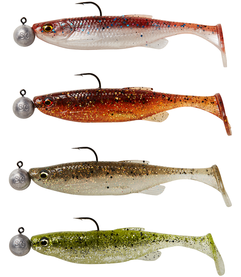E-shop Savage gear gumová nástraha fat minnow t tail rtf clearwater mix 4 ks - 7,5 cm 5 g