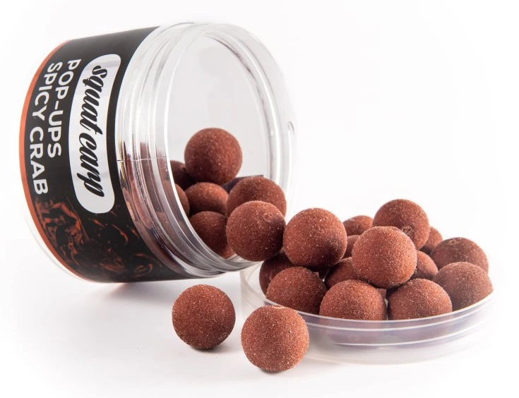 Squat carp plávajúce boilies pop-up spicy crab 60 g - 16 mm