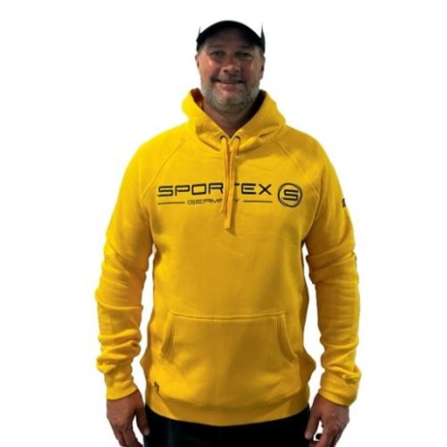 Sportex Rybárska Mikina s Kapucňou Žltá