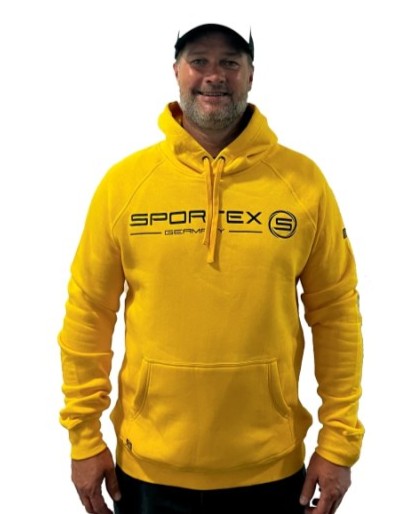 Sportex rybárska mikina s kapucňou žltá - xxl