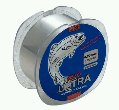 Asso vlasec ultra crystal 300 m-priemer 0,24 mm / nosnosť 9,8 kg