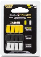 Liquirigs Plávajúce Pena Liquid Zig 4+4+4 ks - Čierna, Žltá a Biela