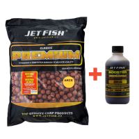 Jet Fish Boilie Premium Clasicc 5 kg 20 mm + Booster Zdarma - slivka cesnak