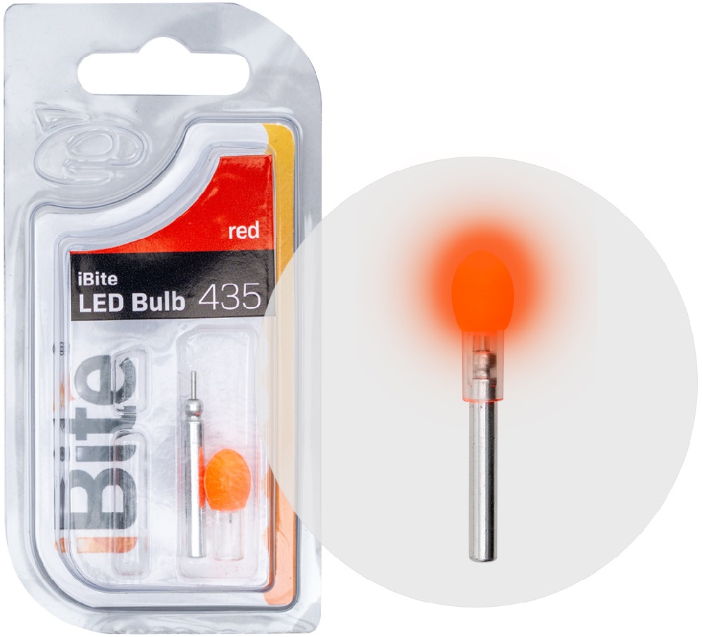 Ibite svetlo bulb led + 435 batéria - červená