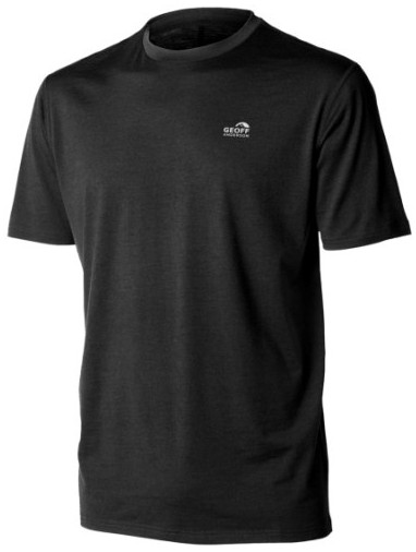 E-shop Geoff anderson soft thermo tričko wizwool 165 čierne - xs