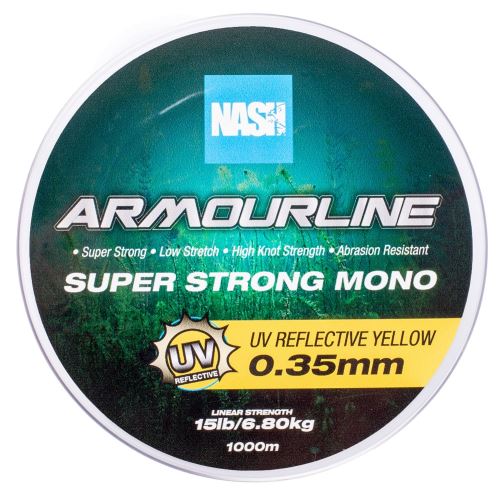 Nash Vlasec Armourline Super Strong Mono UV Yellow 1000 m