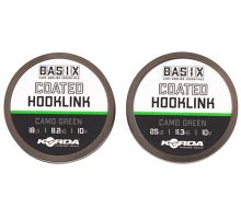 Korda Náväzcová Šnúra Basix Coated Hooklink Camo Green 10 m (2)