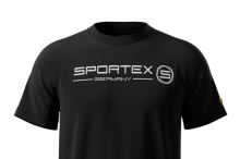 Sportex Rybárske Tričko T-Shirt Čierne s Logom (1)