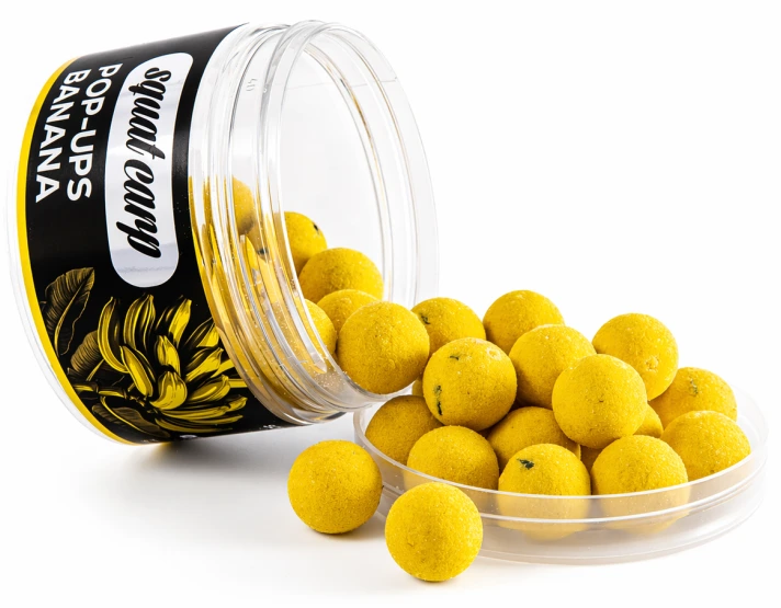 Squat carp plávajúce boilies pop-up banana 60 g - 12 mm