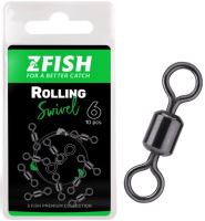 Zfish Obratlík Rolling Swivel 10 ks Zfish Obratlík Rolling Swivel 10 ks
