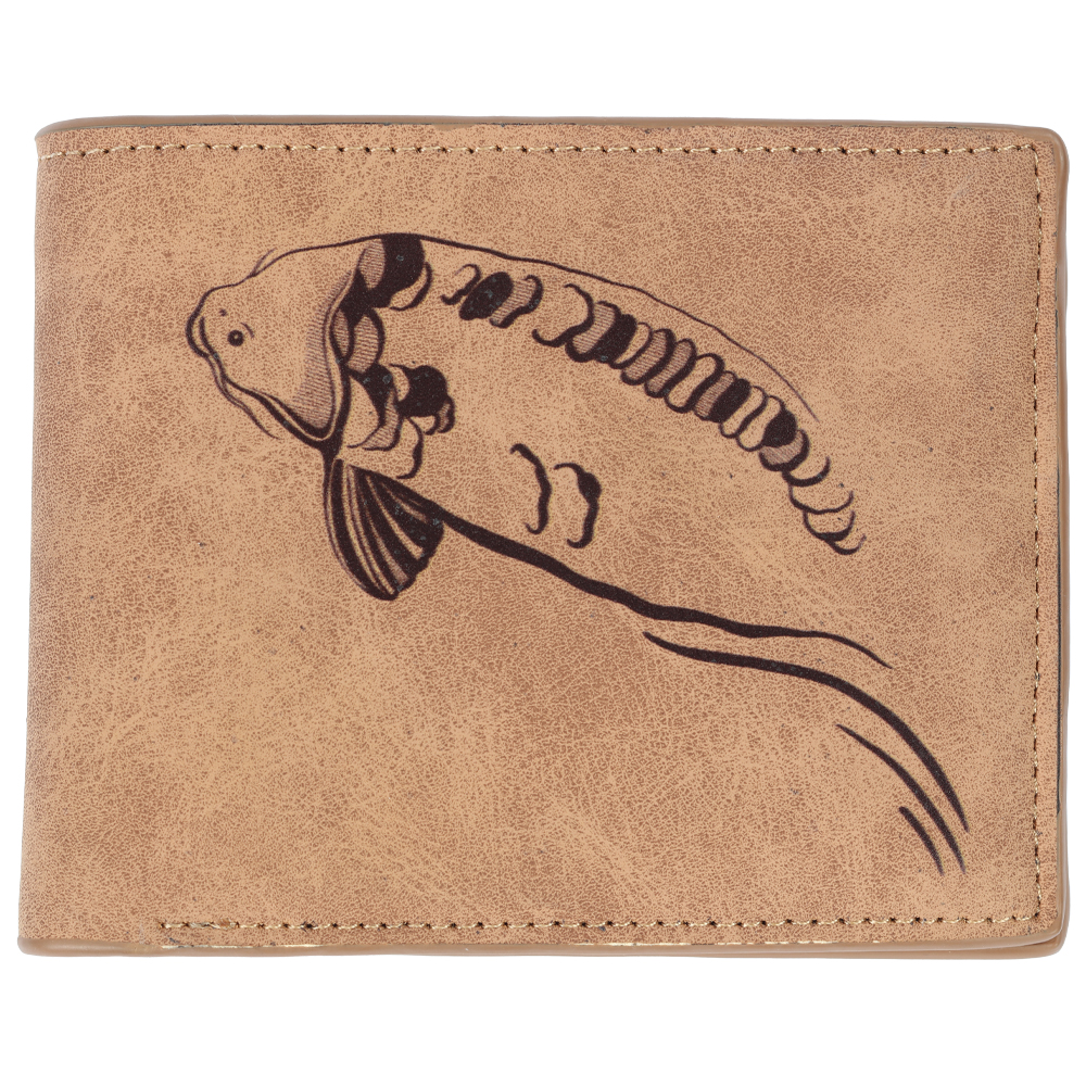 E-shop Giants fishing peňaženka hnedá plávajúci kapor brown wallet swimming carp