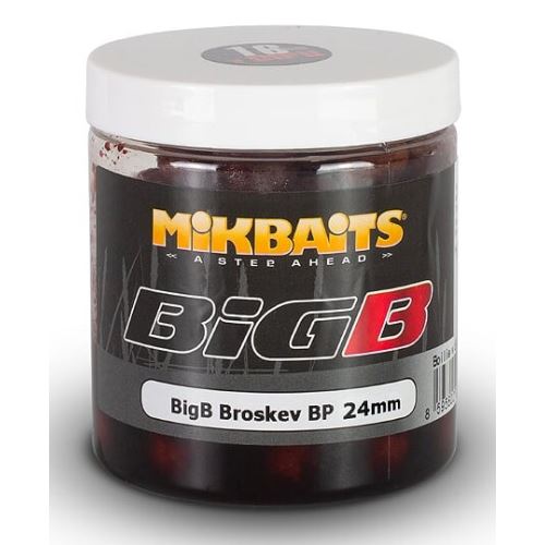 Mikbaits Boilies Legends V Dipe BigB Broskyňa Black Pepper 250 ml