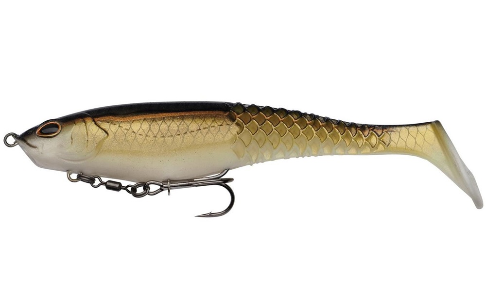 E-shop Berkley gumová nástraha powerbait cullshad shallow gold shad - 15 cm 34 g