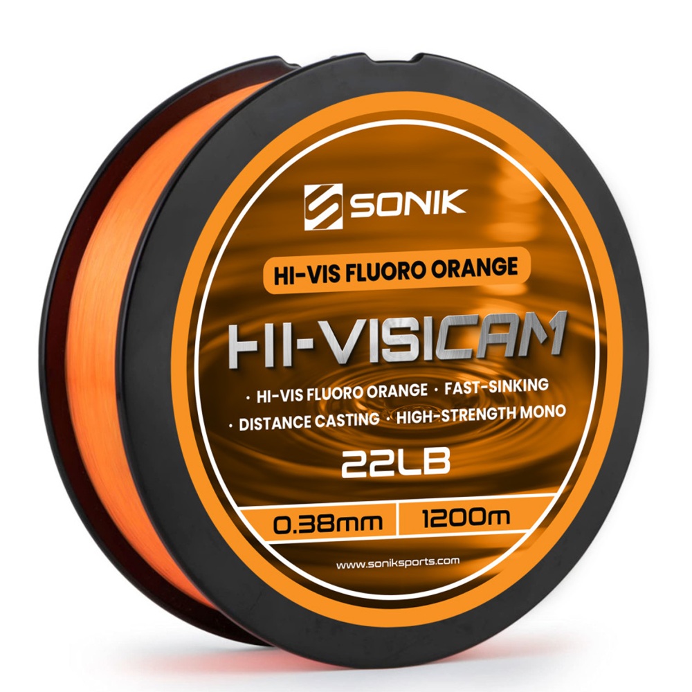 Sonik vlasec hi.visicam fluoro orange 1200 m - 0,41 mm 25 lb
