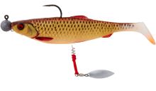 Savage Gear Blyskáč Screwin Spin Teaser Silver Red 3 ks (1)