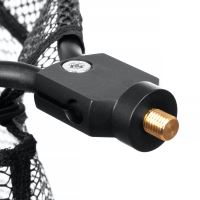 Fencl Muškársky Podberák King L Karbón So Silikónovou Sieťou Magnetický Držiak a Poistné Lanko Plávajúce 49x39 cm (10)