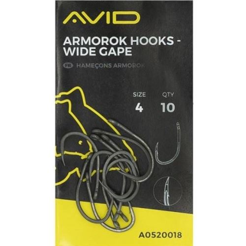 Avid Carp Háčiky Armorok Hooks Wide Gape