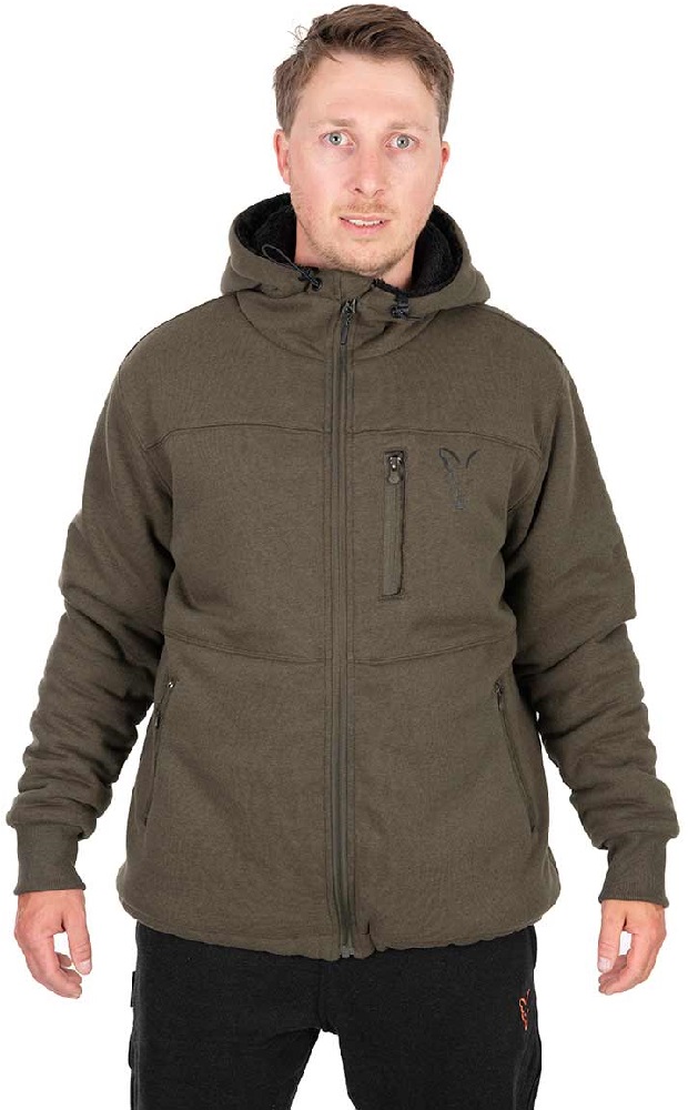 Fox bunda collection sherpa jacket green black - xl.