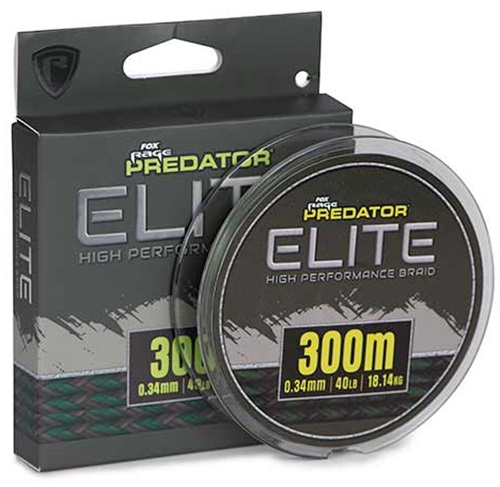 Fox rage predator pletená šnúra elite braid 300 m - 0,34 mm 40 lb