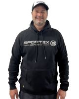 Sportex Rybárska Mikina s Kapucňou Čierna - L