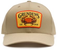 Grundéns Šiltovka Eat Crab Trucker 312 Khaki/White