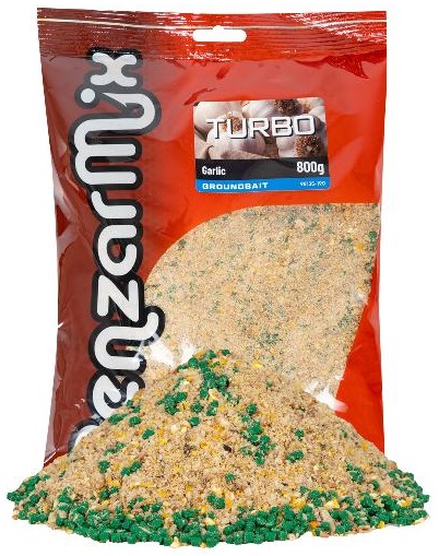 Benzar mix krmítková zmes groundbait turbo 800 g - cesnak