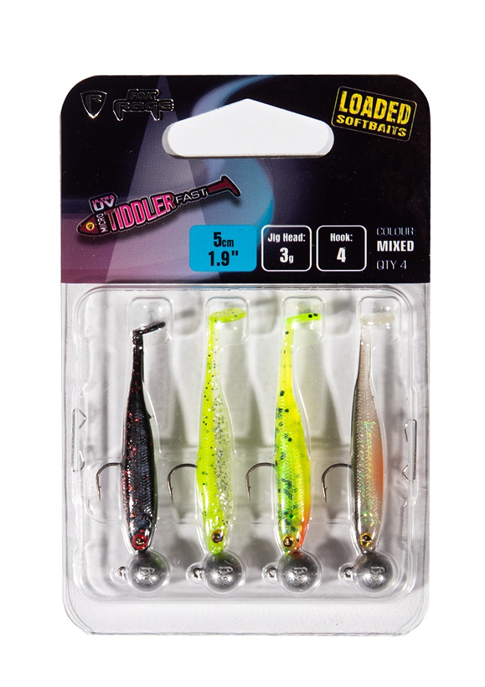 Fox rage gumová nástraha ultra uv micro tiddler fast mixed colour loaded lure pack