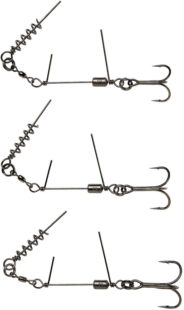 E-shop Savage gear náväzec ss corkscrew stinger 3g červený + bn 2 ks 35 kg - veľkosť háčika 1