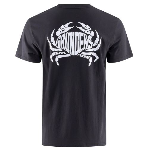 Grundéns Tričko Eat Your Words HD Pocket Tee Crab Graphic Black