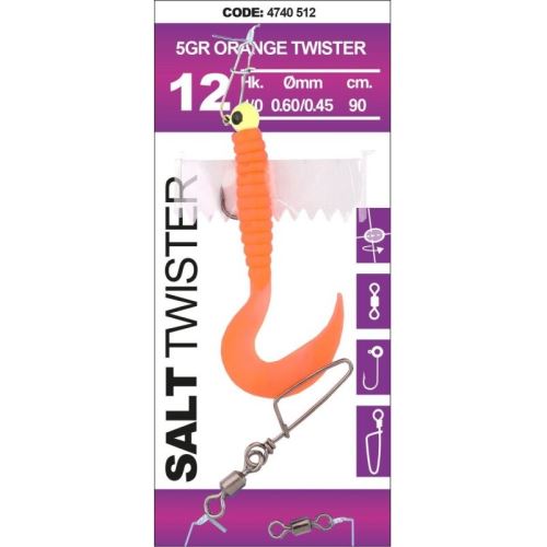 Spro Návazec Na Tresky Salt Twister Orange 90 cm