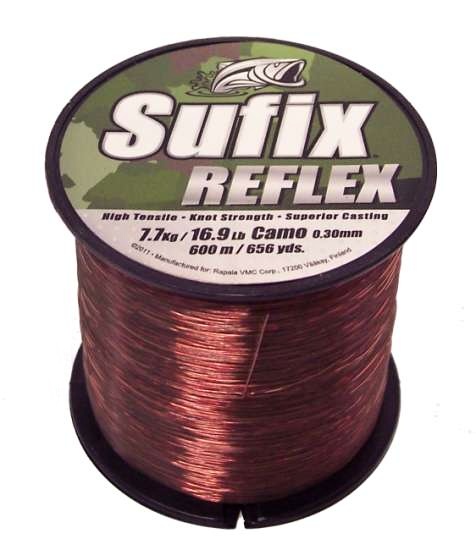 Sufix vlasec reflex camo-priemer 0,25 mm / nosnosť 5,5 kg / návin 7880 m