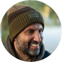 One More Cast Čiapka Three Wraps Striped Beanie