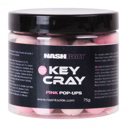 Nash Plávajúce Boilies Key Cray Pop Ups Pink
