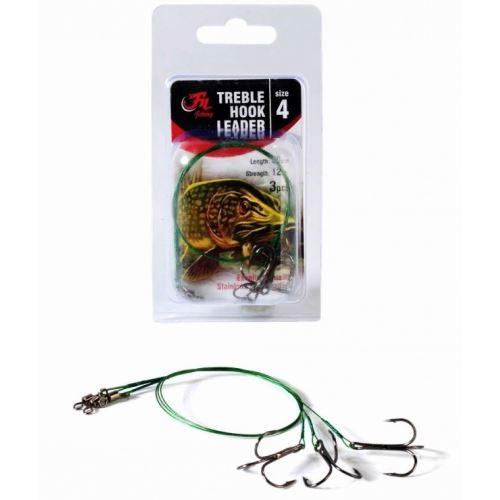 Filfishing Lanko S Trojháčikom Treble Hook Leader 3 ks 30 cm