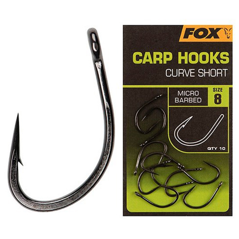 Fox háčiky curve shank short 10 ks - veľkosť 6