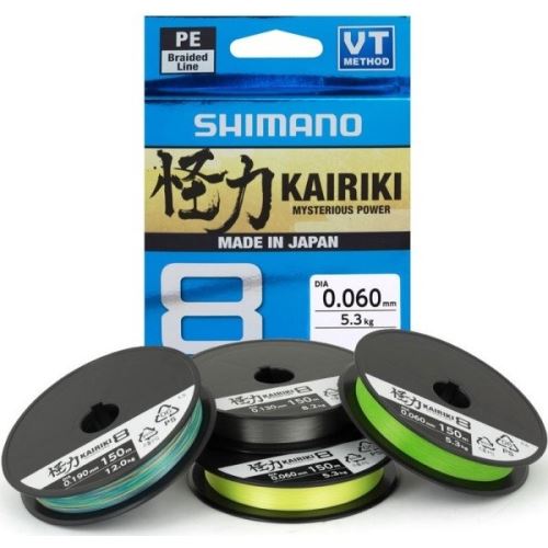 Shimano Splietaná Šnúra Kairiki 8 Zelená 150 m