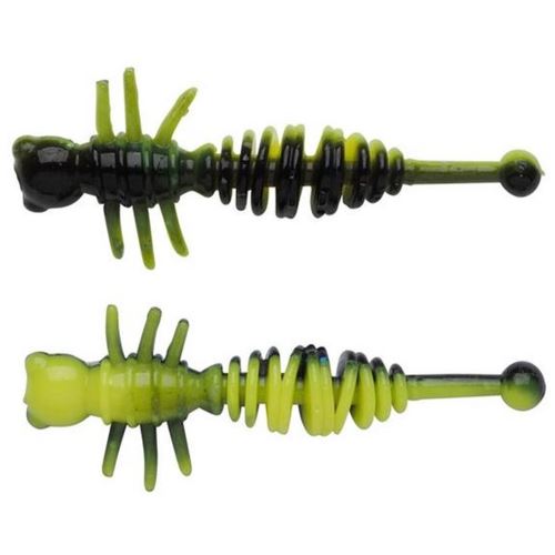 Berkley Gumová Nástraha PowerBait Power Larvae Black Sunshine Yellow