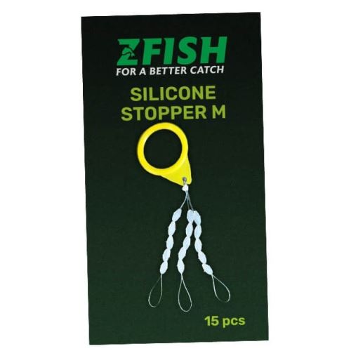 Zfish zarážky silicone stopper Číre 15 ks