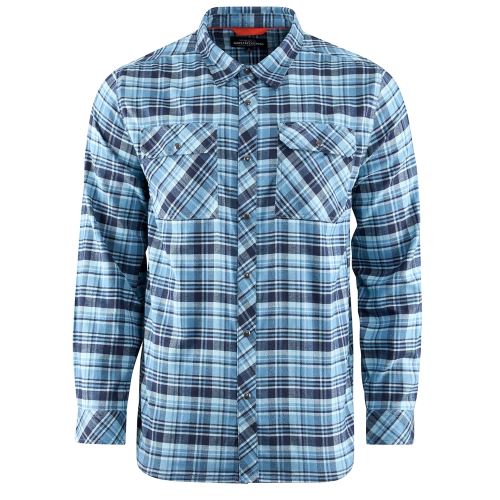 Grundéns Košele Dungeness Seawool Flannel Shirt Captain´s Blue