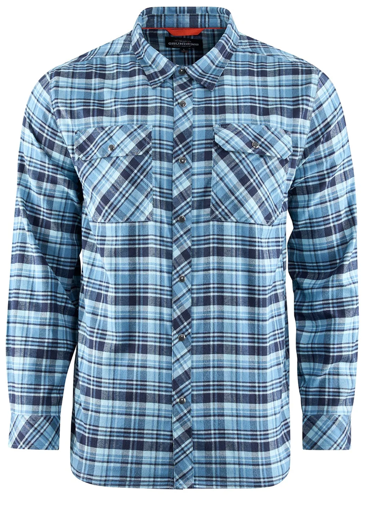 E-shop Grundéns košeľa dungeness seawool flannel shirt captain's blue - m