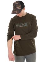 Fox Tričko Long Sleeve Khaki Camo T Shirt - S