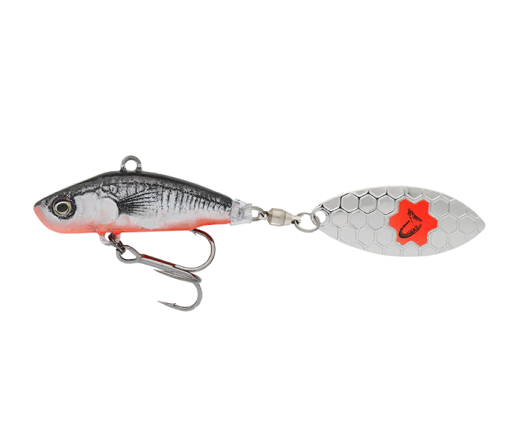 Savage gear 3d sticklebait tailspin sinking black red - 7,3 cm 13 g