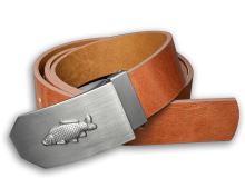 Kožený Opasok 40 mm S Kovovou Prackou Kapor - Hnedý Kožený Opasok 40 mm S Kovovou Prackou Kapor - Hnedý